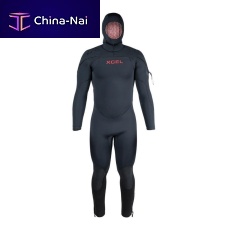 Commercial diving wetsuit MR976RH3-BLKfullhooded7 mm