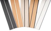 Boat decking panel FLEXITEEKsyntheticteaklaminate