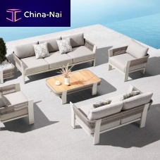 Contemporary sofa BORROMEOSunbrella®whiteblack