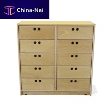 Contemporary sideboard AGJISsolid woodwood veneerpolyamide