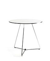 Contemporary table HIGHWAYlaminateroundfolding