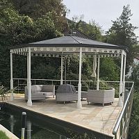 Cast iron gazebo metal