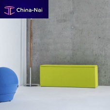 Contemporary upholstered bench THE BOX AND THE CUBE fabricpolyesterwith storage compartment