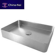 Countertop washbasin ED-500stainless steelwithout holewithout overflow