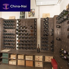 Wall-mounted wine rack commercial