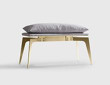Contemporary bench PRONGsteelfabricupholstered