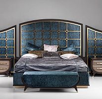 Traditional upholstered bench CVE034fabricwooden