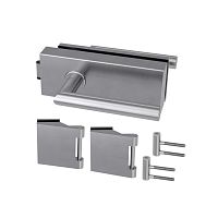 Mechanical lock FABRICO L-FORMwith handleglass door1 point