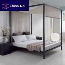Canopy bed doublecontemporaryaluminum