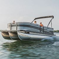 Outboard pontoon boat 240 RALLY DX tri-tubeskisport-fishing