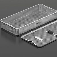Instrument sterilization basket 1/1 Full Sizestainless steelperforated