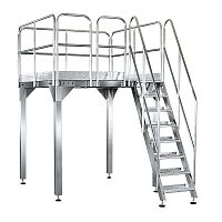Work platform KP-SPaccesspersonnelwith safety railing