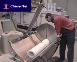 Fiber laser cutting machine for fiberglassrollermanually-controlled