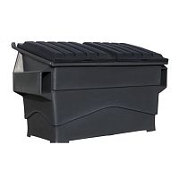 Plastic waste container 4-wheel