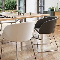 Contemporary chair SPEISENindoorfabricleather