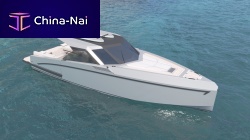 Inboard express cruiser 42 twin-engineplaning hullhard-top