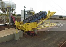 Truck transfer system for grain