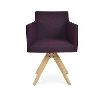 Contemporary chair HARPUTindoorfabricleather