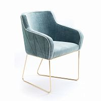 Contemporary chair CROIXindoorfabricleather