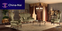 Corner sofa VILLA VENEZIAclassicfabricgreen