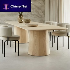 Contemporary table EEVA matte varnished woodsolid woodoiled wood