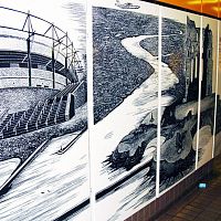 Interior wall-covering DIRECT WALL FIXexteriorprintedcommercial