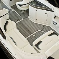 Teak-effect boat decking