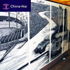 Interior wall-covering DIRECT WALL FIXexteriorprintedcommercial