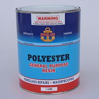 Polyester resin laminating