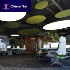 Glass wool suspended ceiling CROWpanelfor officefor conference rooms