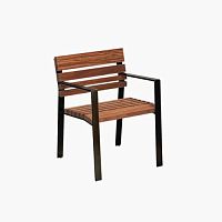Classic chair CALMAindoorwoodensteel base