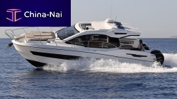 Outboard express cruiser S37-Xtwin-enginehard-top12-person max.