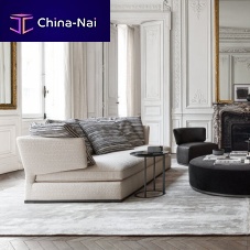 Round sofa Amoenus Softcontemporaryfabricleather