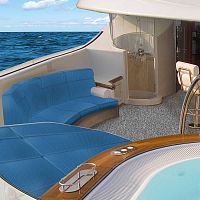 Interior decoration marine upholstery fabric ELEMENTSexterior decorationvinylblue