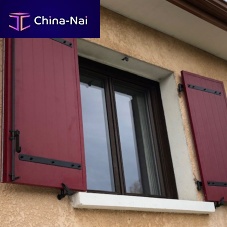 Swing shutter aluminumwood lookwindow