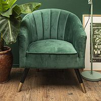 Contemporary armchair Royalvelvetbrownblack