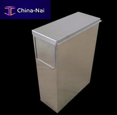 Aircraft cabin waste bin floor-mountedrecycling
