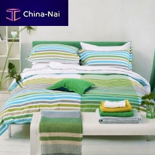 Cotton bedding HARRINGTON AQUA