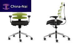 Contemporary chair SITAGWAVEfabricon casterswith armrests