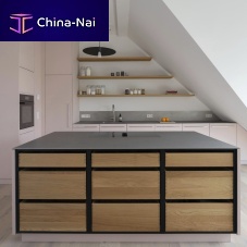 Contemporary kitchen WS MDFstainless steellinoleum