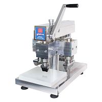 Die cutting machine for rubbersamplevertical
