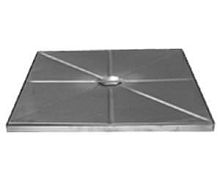 Galvanised steel manhole cover LIGHT TRAFFICsquare