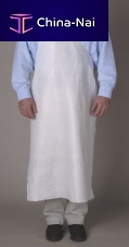 Unisex medical apron 30611polyethylenedisposablewhite