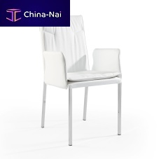 Contemporary chair ARIEL BR CROMATAindoorfabricsteel base