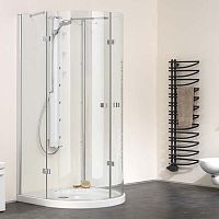Fixed shower screen LAGUNA® MAXI WAVEswingfoldingcurved