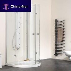 Fixed shower screen LAGUNA® MAXI WAVEswingfoldingcurved