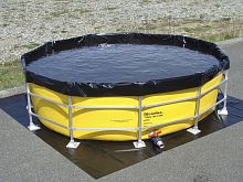 Water tank temporary storagewith framemobile