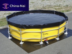 Water tank temporary storagewith framemobile