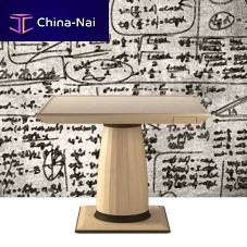 Contemporary table ORMOglassfeltmetal base