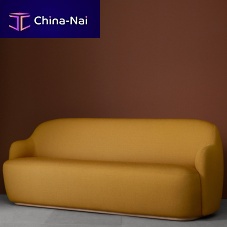 Contemporary sofa BARBAfabricleatherwhite